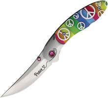 Load image into Gallery viewer, Peace Linerlock Brighten Blades BB009
