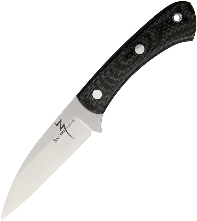 Goshawk Fixed Blade Black Zoe Crist Knives ZKGMBC