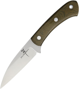 Goshawk Fixed Blade Green Zoe Crist Knives ZKGMGC