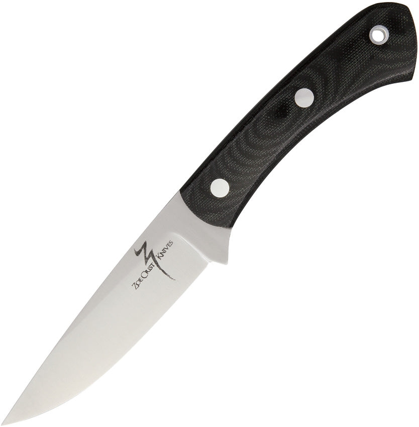 Kestrel Fixed Blade Black Zoe Crist Knives ZKKMBC